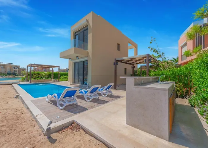Breezy Lagoonfront Escape 3br With Private Heated Pool & Lagoon Access I Tawila El Gouna Hurghada
